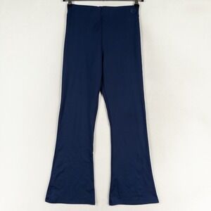 Victorias Secret Pink Active Flare Leggings Womens Large Navy Blue Yoga Pants